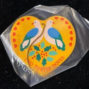 Avon Vintage “The Twelve Days of Christmas Ornaments - Two Turtledoves” Metal